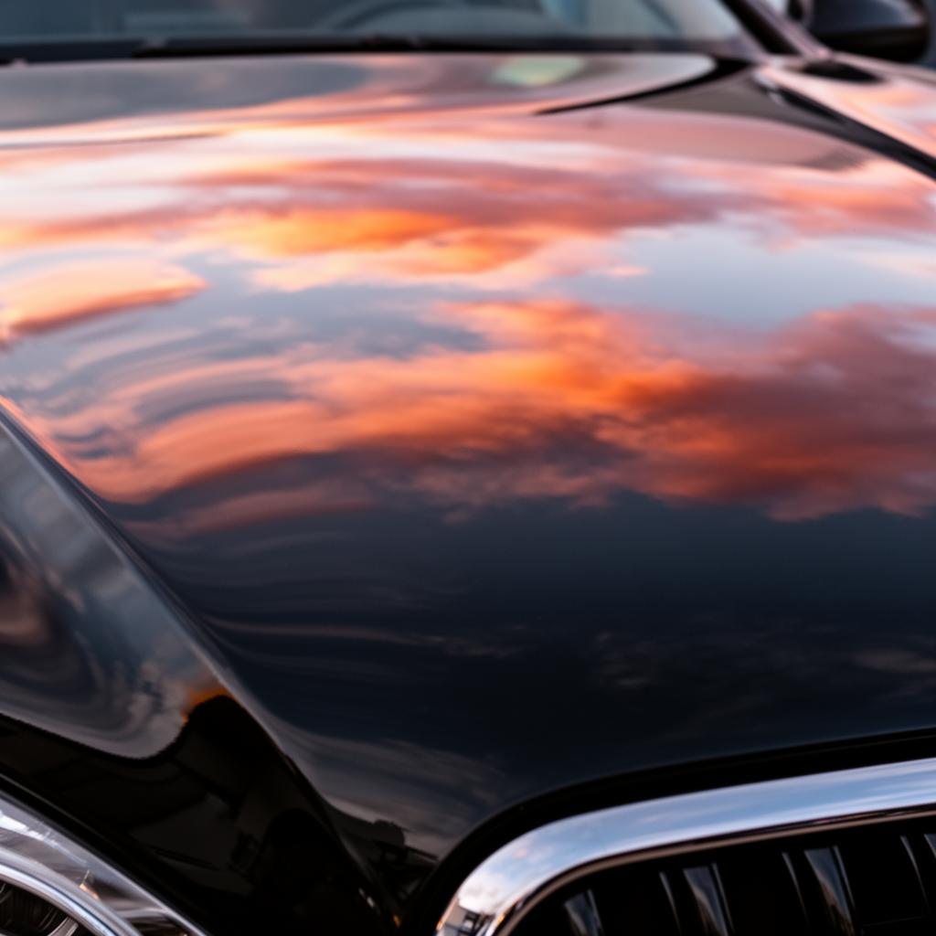 Mirror finish on black car paint
